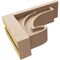 Ekena Millwork 4"W x 12"D x 8"H Classic Alma Rough Cedar Woodgrain TimberThane Corbel, Primed Tan CORUR04X12X08ALMRCPR - alternate 6